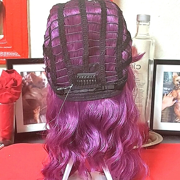 Good Hair Day: Ocean Wave Bob Wig with Bangs (Color Available: OM/M. Purple) - Picture 11 of 12